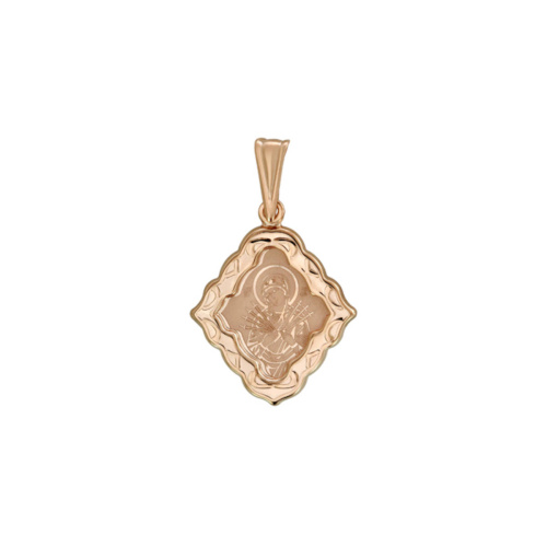 Подвеска из красного золота 585 пробы без вставок 01П011417