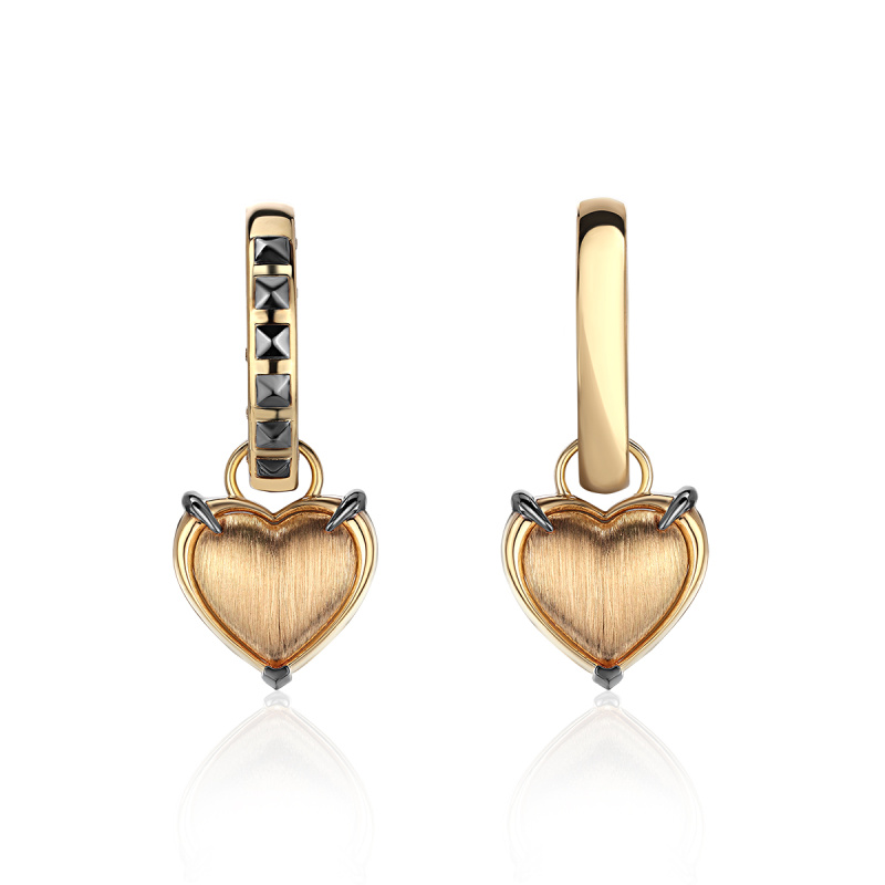 Серьги из желтого золота 585 пробы 01С6315696ЧР