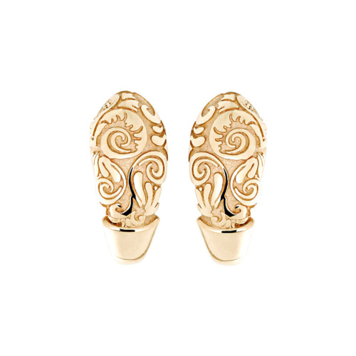 Серьги из красного золота 585 пробы без вставок 01С0110168