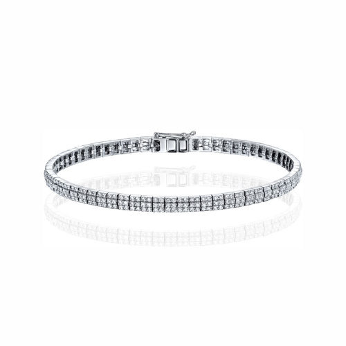 Браслет из белого золота 750 пробы с бриллиантами 01Б6721025