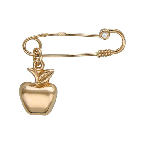 Брошь из красного золота 585 пробы с фианитами 01Ш110149 Брошь из красного золота 585 пробы с фианитами 01Ш110149