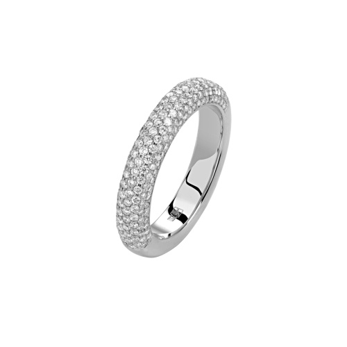 Кольцо из белого золота 750 пробы с бриллиантами 01К673697