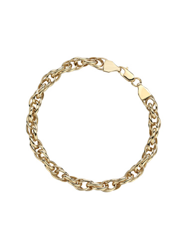 Браслет из желтого золота 585 пробы без вставок 01Б0321081