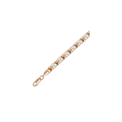 Браслет из красного золота 585 пробы без вставок 01Б711339 Браслет из красного золота 585 пробы без вставок 01Б711339