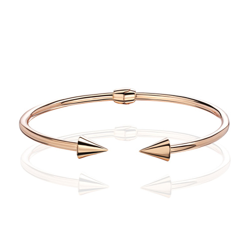 Браслет конго из красного золота 585 пробы без вставок 01Б012885