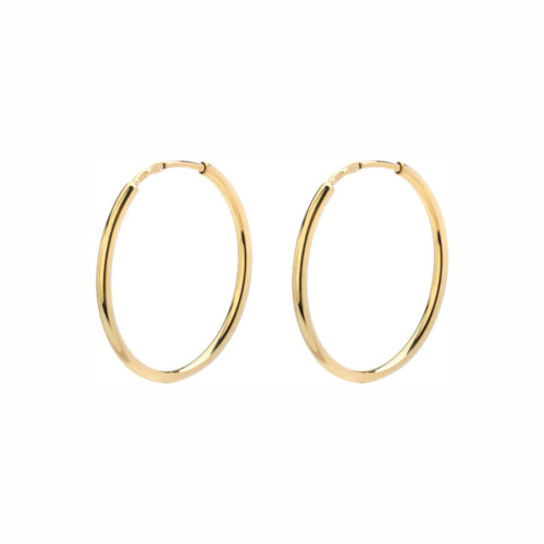 Серьги из желтого золота 585 пробы без вставок 01С0312853
