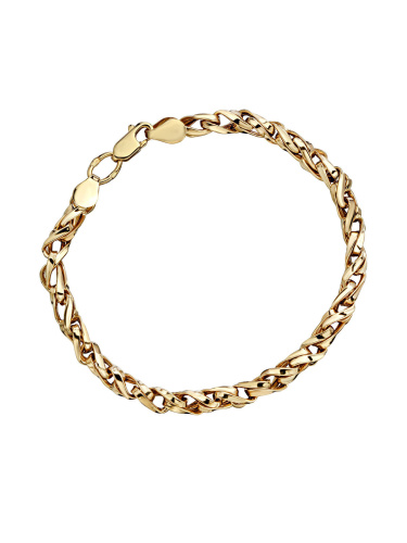 Браслет из желтого золота 585 пробы без вставок 01Б033137