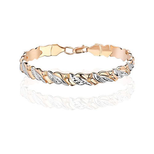 Браслет из красного золота 585 пробы без вставок 01Б711440