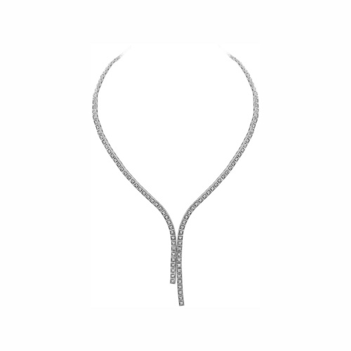 Колье из белого золота 585 пробы с бриллиантами 01Л6211044