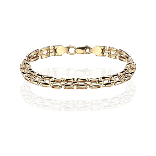 Браслет из желтого золота 585 пробы без вставок 01Б730115