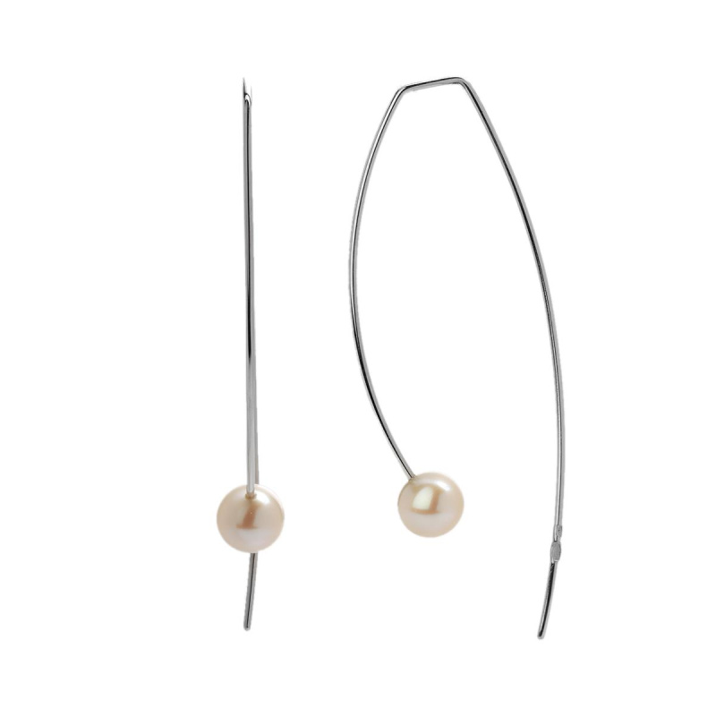 Серьги из серебра 925 пробы с жемчугом 01С3513851-1