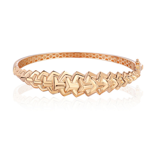 Браслет из красного золота 585 пробы без вставок 01Б013662