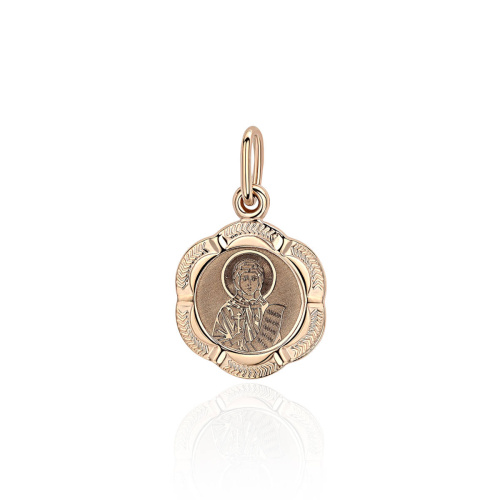 Подвеска из красного золота 585 пробы без вставок 01П011373