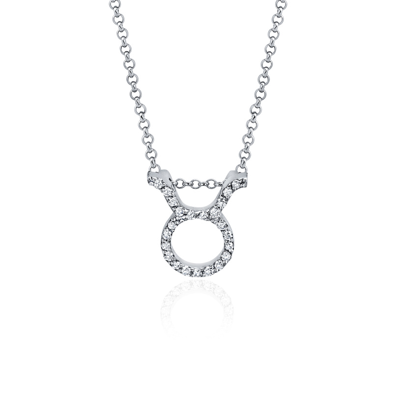 Колье из белого золота 585 пробы с бриллиантами 01Л622246