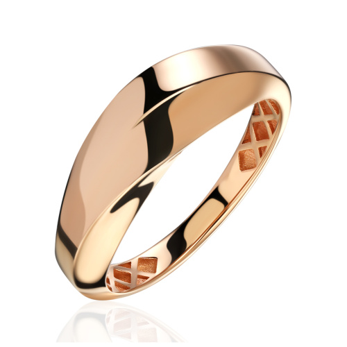 Кольцо из красного золота 585 пробы без вставок 01К0116413