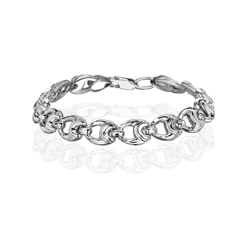 Браслет из белого золота 585 пробы без вставок 01Б720168