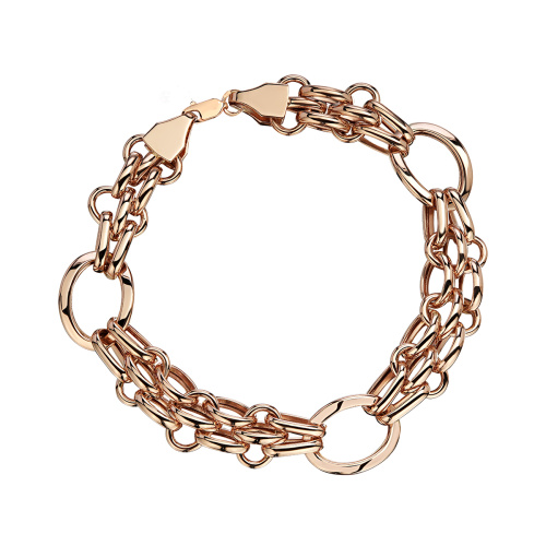 Браслет из красного золота 585 пробы без вставок 01Б013149