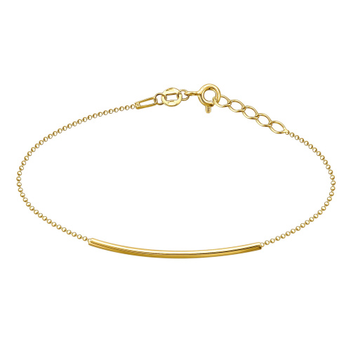 Браслет из желтого золота 585 пробы без вставок 01Б032686