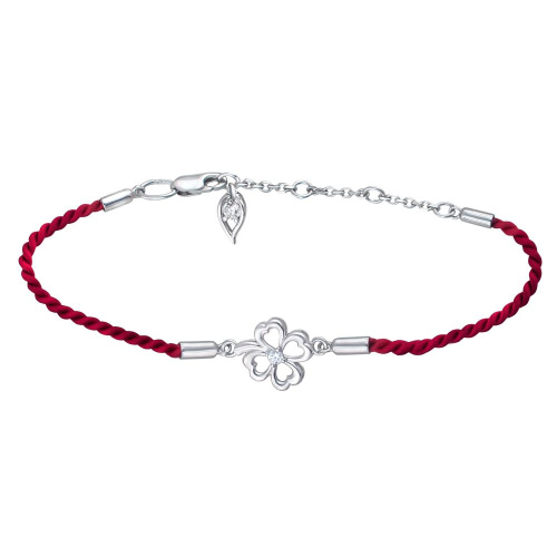 Браслет из серебра 925 пробы с фианитами 01Б152343