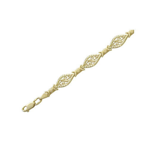 Браслет из желтого золота 585 пробы без вставок 01Б7301007