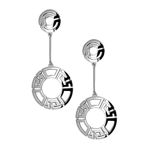 Серьги из белого золота 585 пробы без вставок 01С026506