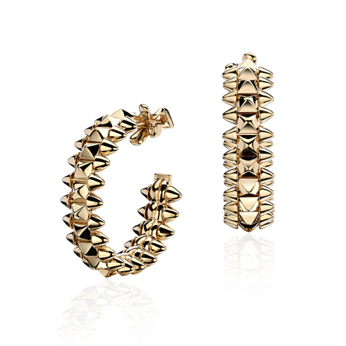 Серьги из желтого золота 585 пробы без вставок 01С0315195