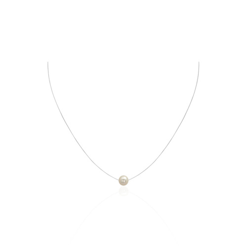 Колье из красного золота 585 пробы с жемчугом 01Л311912-1