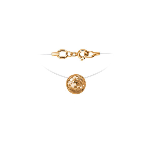 Колье из красного золота 585 пробы без вставок 01Л011959