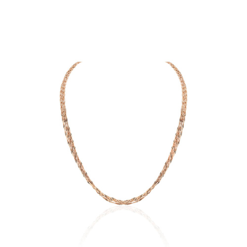 Колье из красного золота 585 пробы без вставок 01Л711244