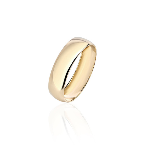 Обручальное кольцо из желтого золота 585 пробы 01О030250