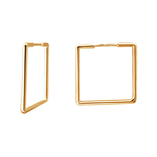 Серьги из красного золота 585 пробы без вставок 01С0113212