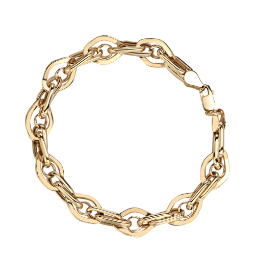 Браслет из желтого золота 585 пробы без вставок 01Б033465