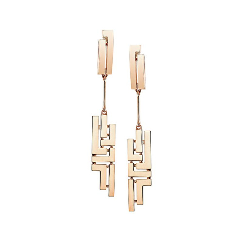 Серьги из красного золота 585 пробы без вставок 01С0110467