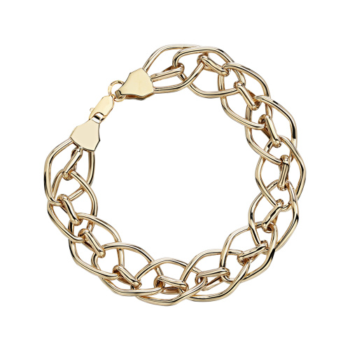 Браслет из желтого золота 585 пробы без вставок 01Б033161