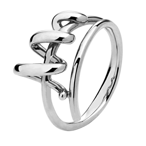 Кольцо из белого золота 585 пробы без вставок 01К0212714