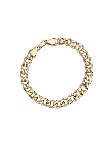 Браслет из желтого золота 585 пробы без вставок 01Б0321083