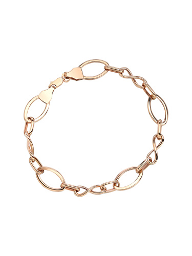 Браслет из красного золота 585 пробы без вставок 01Б013152