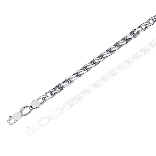 Цепь из белого золота 585 пробы 01Ц023137