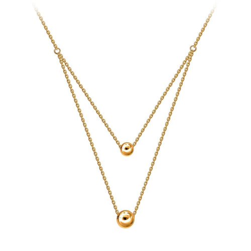 Колье из красного золота 585 пробы без вставок 01Л011590