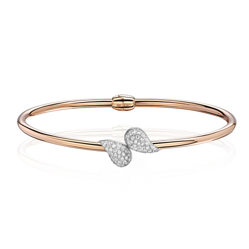 Браслет конго из красного золота 585 пробы с фианитами 01Б112909Р Браслет конго из красного золота 585 пробы с фианитами 01Б112909Р