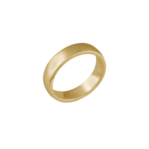 Обручальное кольцо из серебра с позолотой 925 пробы без вставок 01О030479