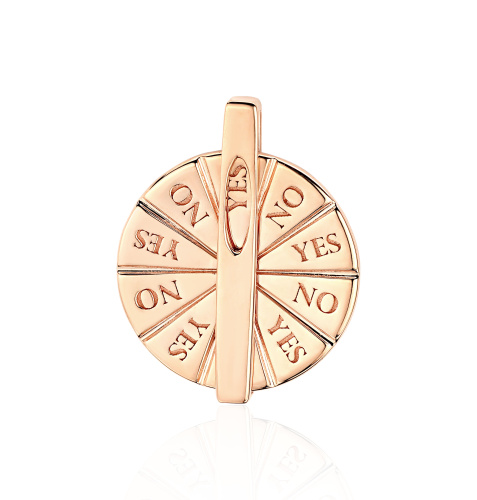 Подвеска из красного золота 585 пробы без вставок 01П0131015