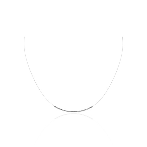 Колье из белого золота 585 пробы без вставок 01Л021673