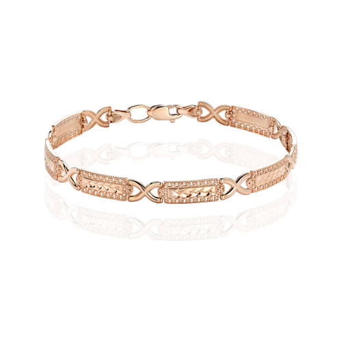 Браслет из красного золота 585 пробы без вставок 01Б710510