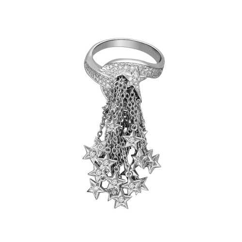 Кольцо из белого золота 585 пробы с бриллиантами 01К6214245