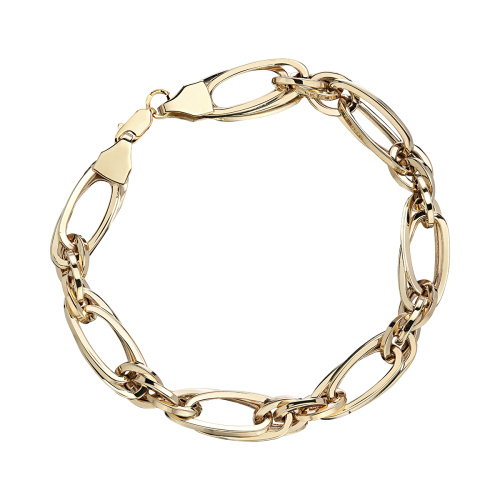 Браслет из желтого золота 585 пробы без вставок 01Б033138