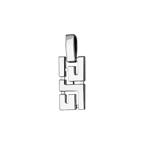 Подвеска из белого золота 585 пробы без вставок 01П026505