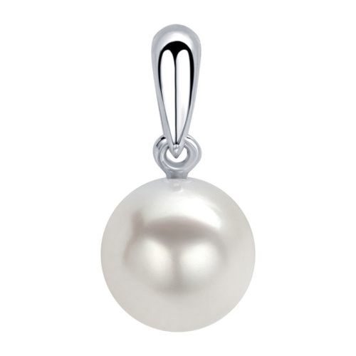 Подвеска из белого золота 585 пробы с жемчугом 01П3213114-1