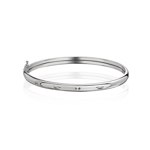 Браслет конго из белого золота 585 пробы без вставок 01Б7221034