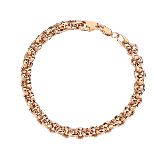 Браслет из красного золота 585 пробы без вставок 01Б013412